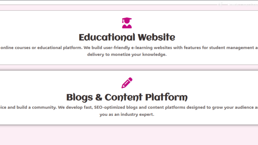 webaite portfolio