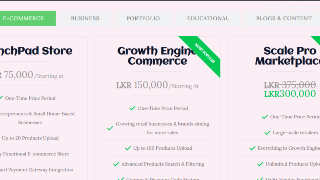 website portfolio